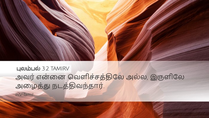 புலம்பல் 3:2 TAMIRV Bible Verse Image