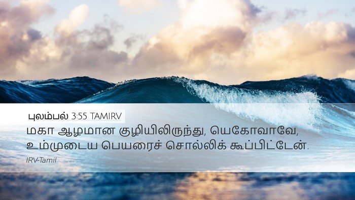 புலம்பல் 3:55 TAMIRV Bible Verse Image