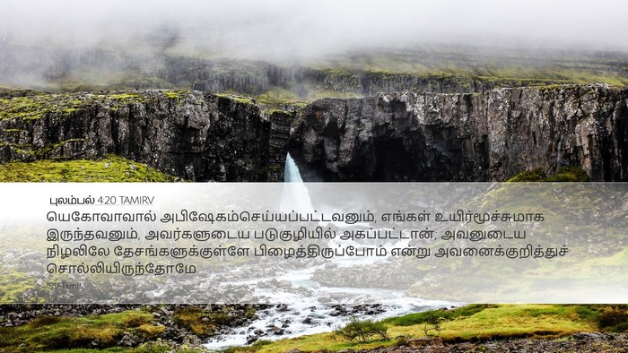 புலம்பல் 4:20 TAMIRV Bible Verse Image