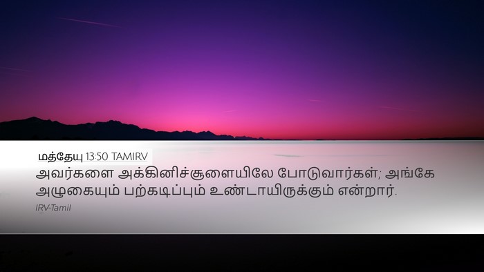 மத்தேயு 13:50 TAMIRV Bible Verse Image