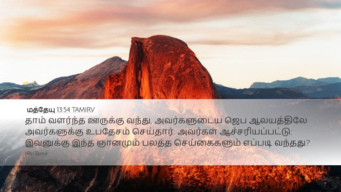 மத்தேயு 13:54 TAMIRV Bible Verse Image