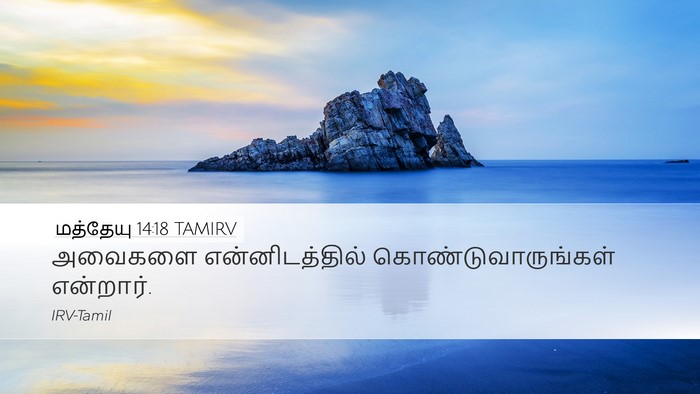 மத்தேயு 14:18 TAMIRV Bible Verse Image