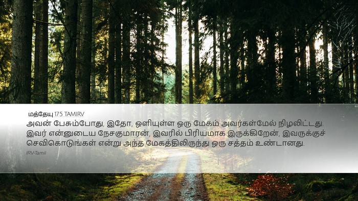 மத்தேயு 17:5 TAMIRV Bible Verse Image