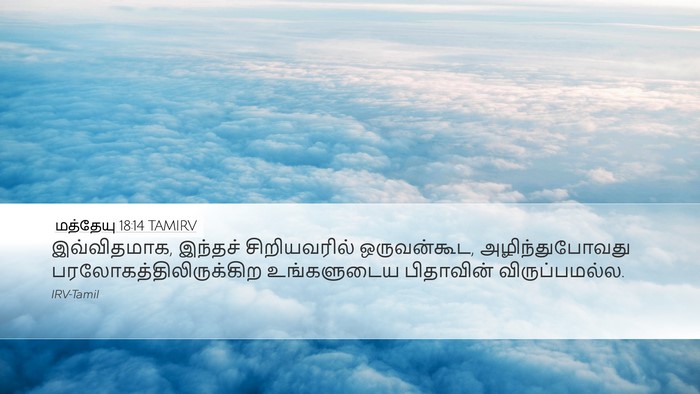 மத்தேயு 18:14 TAMIRV Bible Verse Image