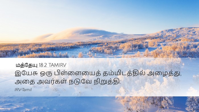 மத்தேயு 18:2 TAMIRV Bible Verse Image