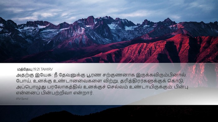 மத்தேயு 19:21 TAMIRV Bible Verse Image