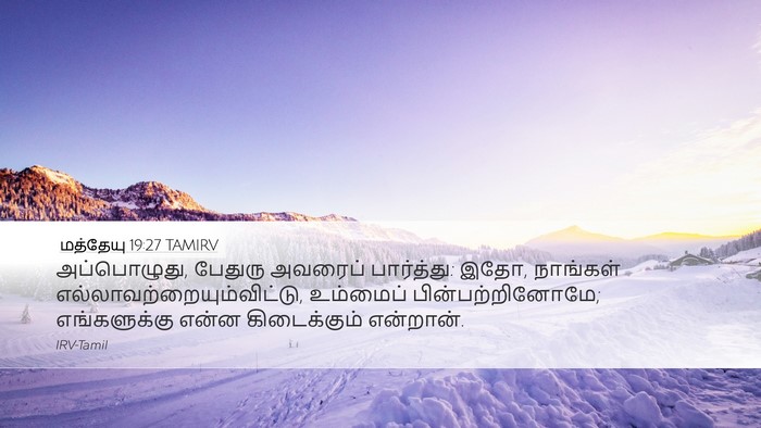 மத்தேயு 19:27 TAMIRV Bible Verse Image