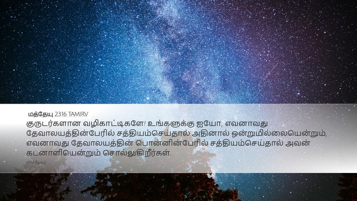 மத்தேயு 23:16 TAMIRV Bible Verse Image