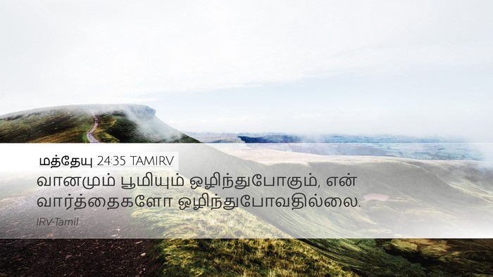 மத்தேயு 24:35 TAMIRV Bible Verse Image