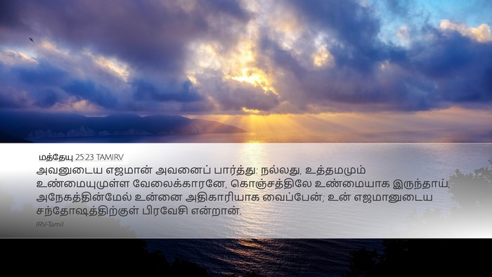 மத்தேயு 25:23 TAMIRV Bible Verse Image