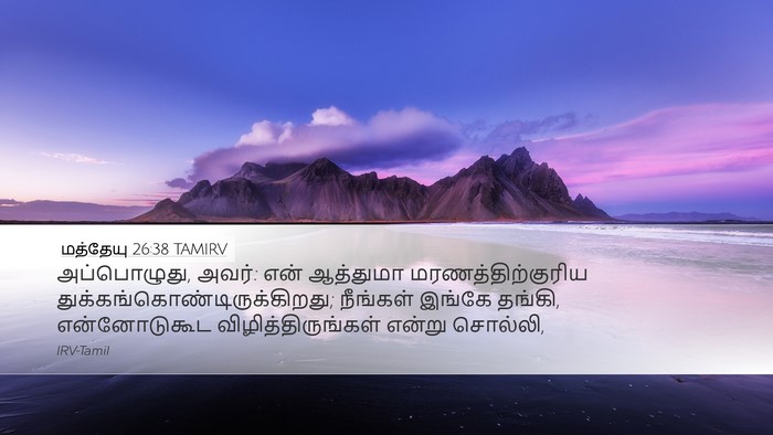 மத்தேயு 26:38 TAMIRV Bible Verse Image
