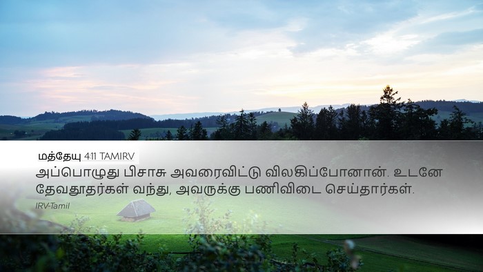 மத்தேயு 4:11 TAMIRV Bible Verse Image