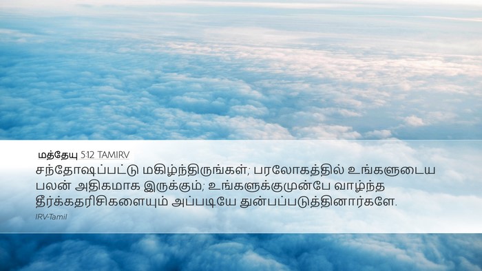 மத்தேயு 5:12 TAMIRV Bible Verse Image