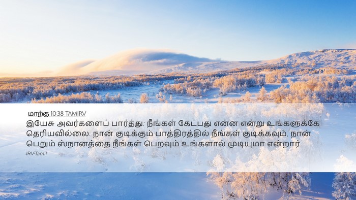 மாற்கு 10:38 TAMIRV Bible Verse Image
