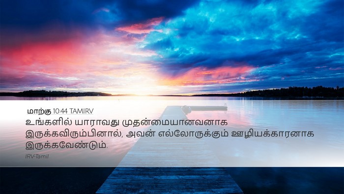 மாற்கு 10:44 TAMIRV Desktop Wallpaper - உங்களில் யாராவது - Desktop Bible Verse Wallpaper