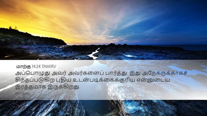 மாற்கு 14:24 TAMIRV Bible Verse Image