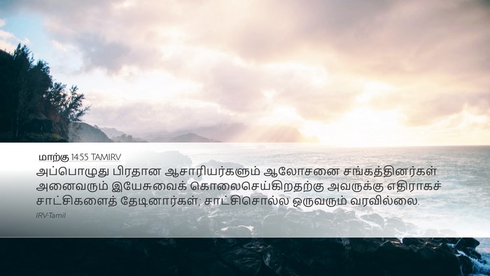 மாற்கு 14:55 TAMIRV Bible Verse Image