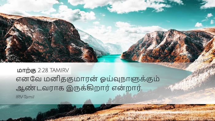 மாற்கு 2:28 TAMIRV Bible Verse Image