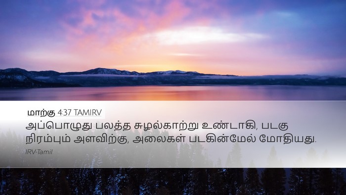 மாற்கு 4:37 TAMIRV Bible Verse Image