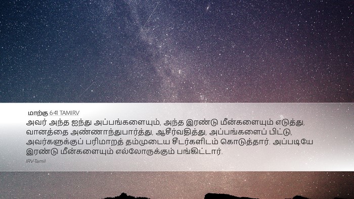 மாற்கு 6:41 TAMIRV Bible Verse Image