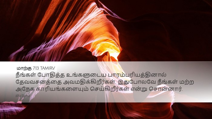மாற்கு 7:13 TAMIRV Bible Verse Image