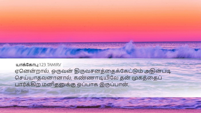 யாக்கோபு 1:23 TAMIRV Bible Verse Image