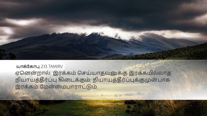 யாக்கோபு 2:13 TAMIRV Bible Verse Image