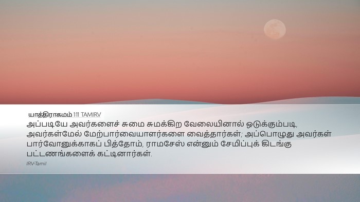 யாத்திராகமம் 1:11 TAMIRV Bible Verse Image