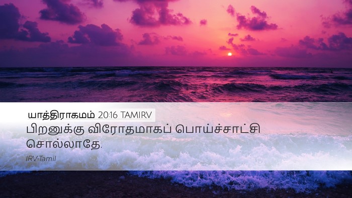 யாத்திராகமம் 20:16 TAMIRV Bible Verse Image