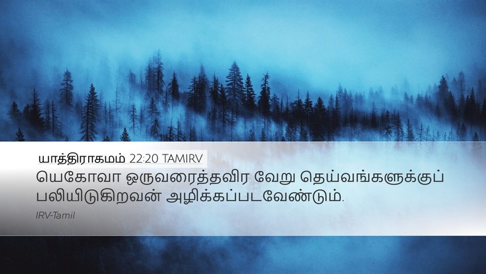 யாத்திராகமம் 22:20 TAMIRV Bible Verse Image