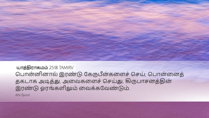 யாத்திராகமம் 25:18 TAMIRV Bible Verse Image