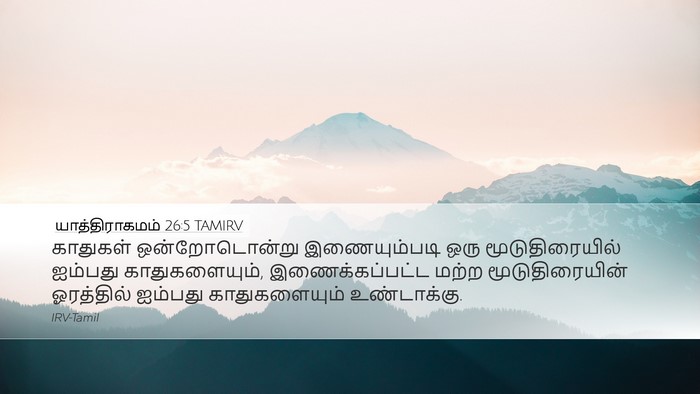 யாத்திராகமம் 26:5 TAMIRV Bible Verse Image