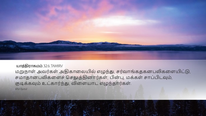 யாத்திராகமம் 32:6 TAMIRV Bible Verse Image