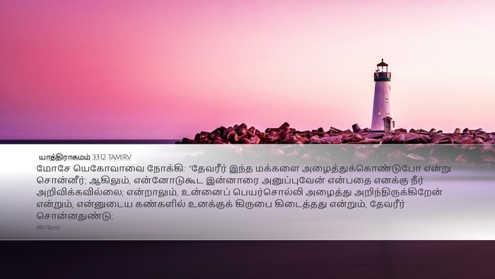 யாத்திராகமம் 33:12 TAMIRV Bible Verse Image