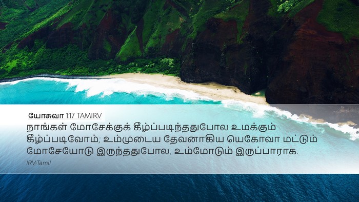 யோசுவா 1:17 TAMIRV Bible Verse Image