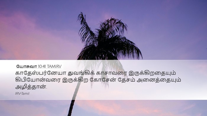 யோசுவா 10:41 TAMIRV Bible Verse Image