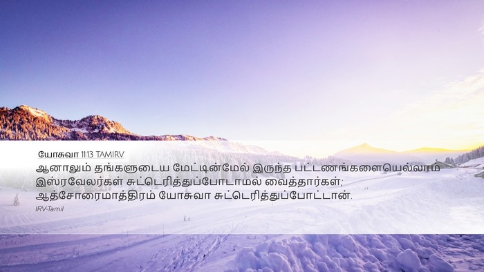 யோசுவா 11:13 TAMIRV Bible Verse Image