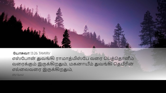 யோசுவா 13:26 TAMIRV Bible Verse Image