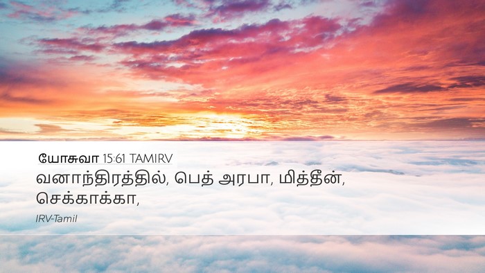 யோசுவா 15:61 TAMIRV Bible Verse Image