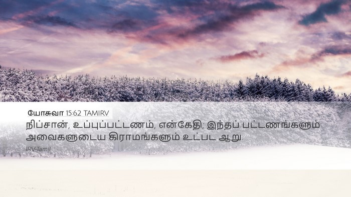 யோசுவா 15:62 TAMIRV Desktop Wallpaper - நிப்சான், - Desktop Bible Verse Wallpaper