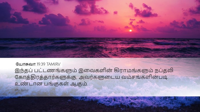 யோசுவா 19:39 TAMIRV Desktop Wallpaper - இந்தப் - Desktop Bible Verse Wallpaper