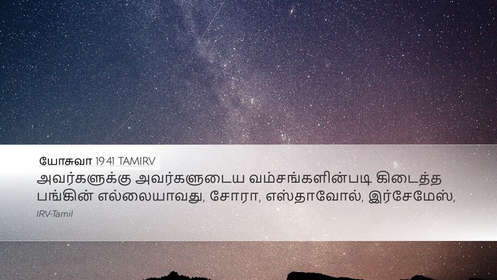 யோசுவா 19:41 TAMIRV Bible Verse Image