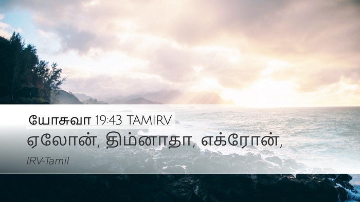 யோசுவா 19:43 TAMIRV Bible Verse Image