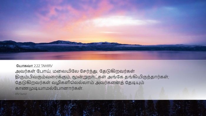 யோசுவா 2:22 TAMIRV Bible Verse Image