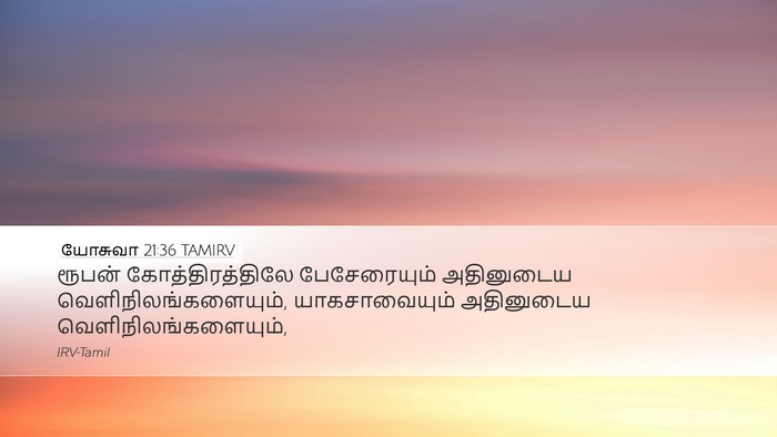 யோசுவா 21:36 TAMIRV Bible Verse Image