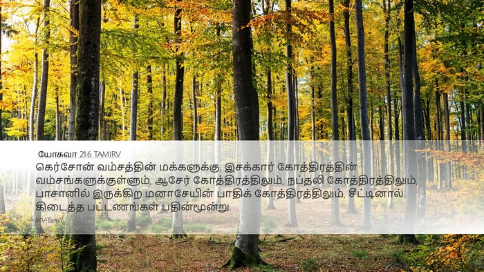 யோசுவா 21:6 TAMIRV Desktop Wallpaper - கெர்சோன் - Desktop Bible Verse Wallpaper