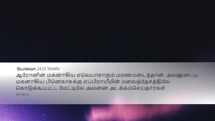 யோசுவா 24:33 TAMIRV Bible Verse Image