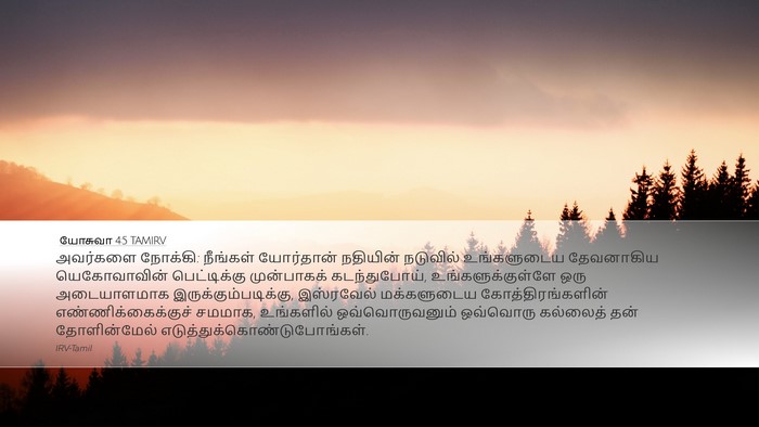 யோசுவா 4:5 TAMIRV Bible Verse Image
