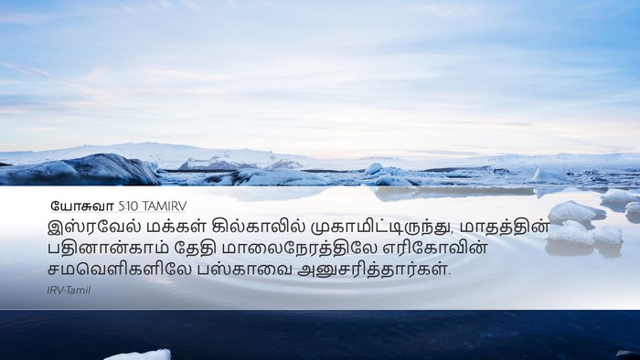 யோசுவா 5:10 TAMIRV Bible Verse Image