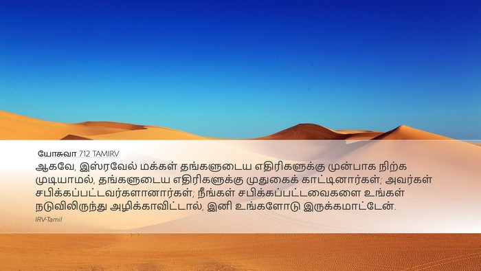 யோசுவா 7:12 TAMIRV Bible Verse Image